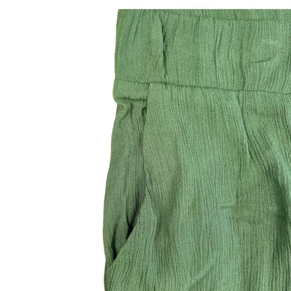 Abound Women's Olive Green Elastic Waist Crepe Lightweight Shorts Size 2X NWT